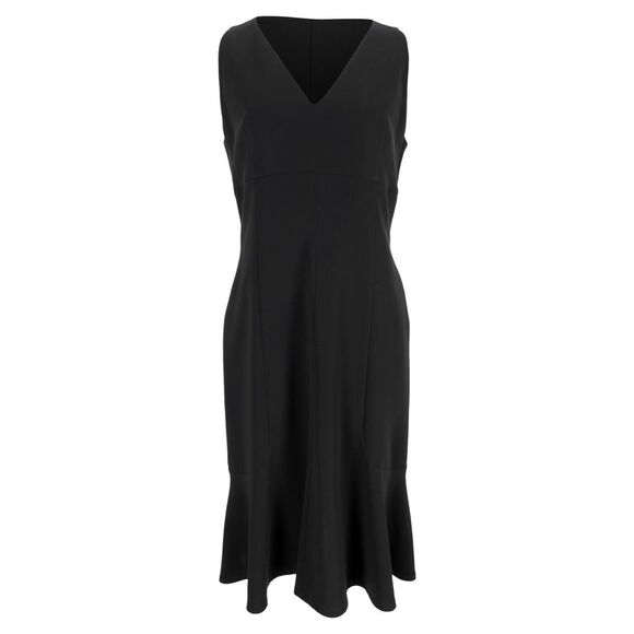 Max Mara Midi Dress in Black Polyester